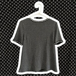 Short Sleeved Blouse with pearl accents